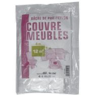 Bâche de protection couvre-meubles - 3x4m