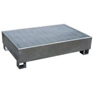 Bacs de rétention acier galvanisé 2 fûts