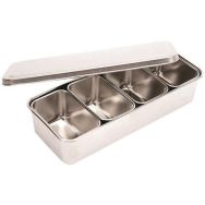 Bacs inox mise en place (5 pièces)