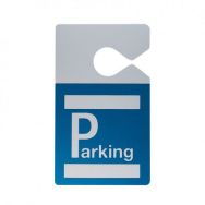 Badge parking avec accroche rétroviseur - Bleu roi