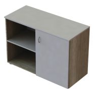 Bahut Quiétub 1 porte + 2 niches Tabac/Gris