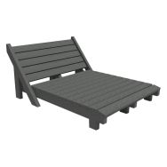 Bain de soleil EQUATEUR 2 places plastique recyclé - Espace Urbain