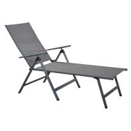 Bain de soleil Lit pliant Ciro châssis grey/assise gris
