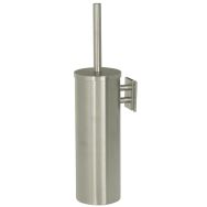 Balai-brosse WC avec support JVD inox brossé - fixation murale