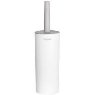 Balai brosse WC avec couvercle blanc