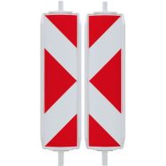 Balise plastique 40 - Film classe 1 - Flèche - Deux faces - Schake