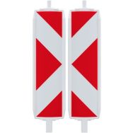 Balise plastique type 60-Film classe 1-Flèche-Deux faces-Schake