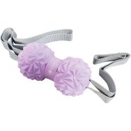 Balle de massage double mauve + sangle Sveltus