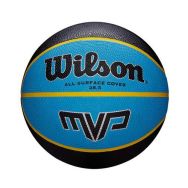 Ballon basket Wilson MVP color bleu/noir/jaune 7