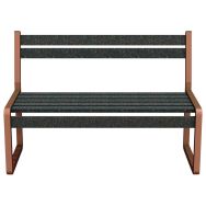 Banc CHARDONNAY 120 cm lattes Ipra - structure alu - Urbemob