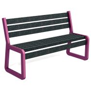 Banc Chardonnay primaire 120 cm Urbecol - Ipra/alu rose 4003 brillant