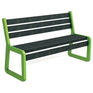 Banc Chardonnay primaire 120 cm Urbecol - Ipra/alu vert 658b
