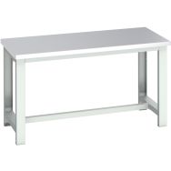 Banc Cubio acier inoxydable-1500x750x840mm-Bleu