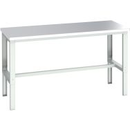 Banc Cubio acier inoxydable-2000x900x740-1140mm-Bleu