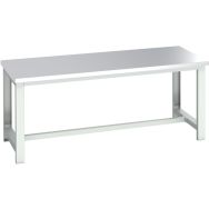 Banc Cubio acier inoxydable-2000x900x840mm-Bleu