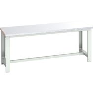 Banc Cubio revêtement en acier-2000x750x840mm-Bleu
