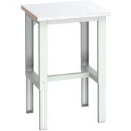 Banc Cubio revêtement en acier-750x750x740-1140mm-Bleu