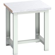Banc Cubio revêtement en acier-750x750x840mm-Bleu