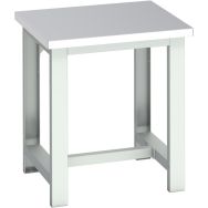 Banc Cubio revêtement en acier inoxydable-750x750x840mm-Bleu