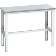 Banc Cubio stratifié-1500x750x740-1140mm-Bleu