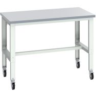 Banc Cubio sur roues-1500x900x840-1140mm-Bleu