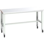 Banc Cubio sur roues acier-2000x900x740-1140mm-Bleu