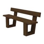 Banc ESCAPADE maternelle 120 cm plastique recyclé - Espace Urbain