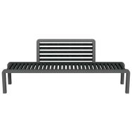 Banc GAMAY 200 cm dossier Ipra/alu - Urbemob