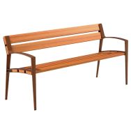 Banc MINSK 180 cm lattes bois/acier marson 8028
