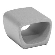Banc PETRUS 1 place en béton gris granite