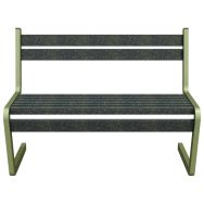 Banc SPARKLING 110.6 cm Ipra/alu - Urbemob