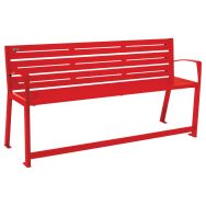 Banc Silaos Sénior accoudoirs 1.80 m acier - Procity