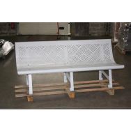 Banc Verpause métal gris 9006