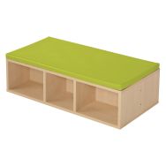 Banc avec assise mousse Confetti - vert