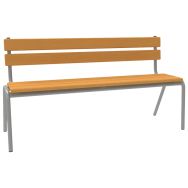 Banc avec dossier 120 primaire taille 4 gris 9006