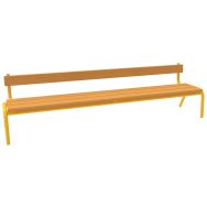 Banc avec dossier 160 maternelle taille 1 jaune 1023