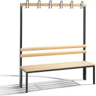 Banc avec penderie de 1.50m assise bois