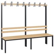 Banc bois - 4 à 8 patères - Simple face - CP
