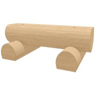Banc bûche 100 cm robinier