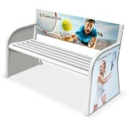 Banc de tennis acier electrozingué avec personnalisation