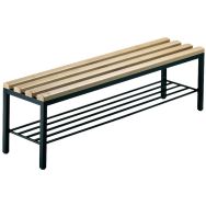 Banc de vestiaire chaussures largeur 150 cm
