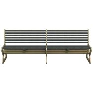 Banc double MESLIER 238 cm Urbecosi 3 pieds Ipra/alu - yazd