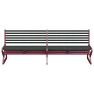 Banc double MESLIER 238 cm Ipra/alu - Urbemob