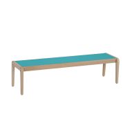 Banc maternelle simple Lili T1 bleu turquoise