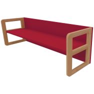 Banc réversible Filou T00 T0 T3 rouge cerise