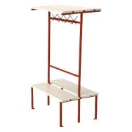 Banc vestiaire lattes PVC 1 ou 2 m double face à l'unité