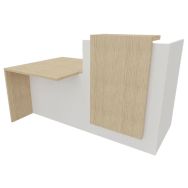 Banque d'accueil Filia module PMR à droite largeur 180 cm Buronomic