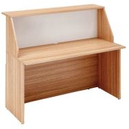 Banque d'accueil Musa Module haut 140 x 117 cm Noyer