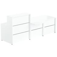 Banque d'accueil Tara 1 module bas + 1 module PMR + 1 module haut MBA