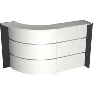 Banque d'accueil compact Bari Blanc Bari